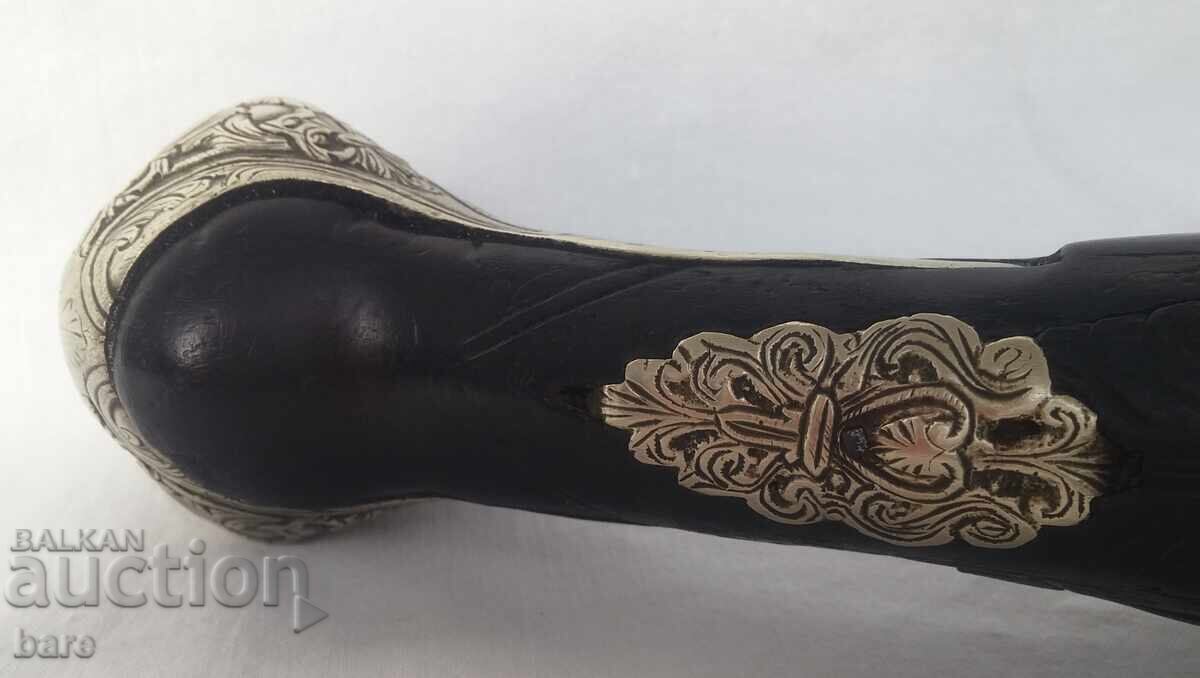 Huge silver pistol 19th century! - 6