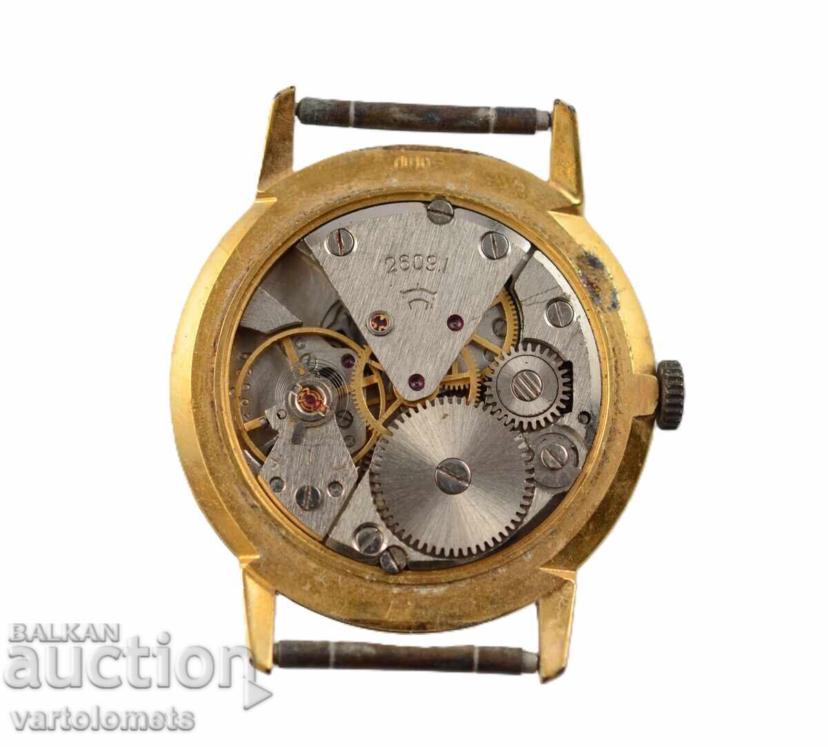 Мъжки часовник РАКЕТА СССР с позлата 10 МК - не работи с цена 38.00 лв. | € 19.43 Мъжки часовник РАКЕТА СССР с позлата 10 МК - не работи с цена 38.00 лв. | € 19.43