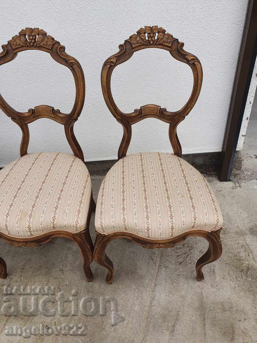 Красиви винтидж столове масив!!! - 5