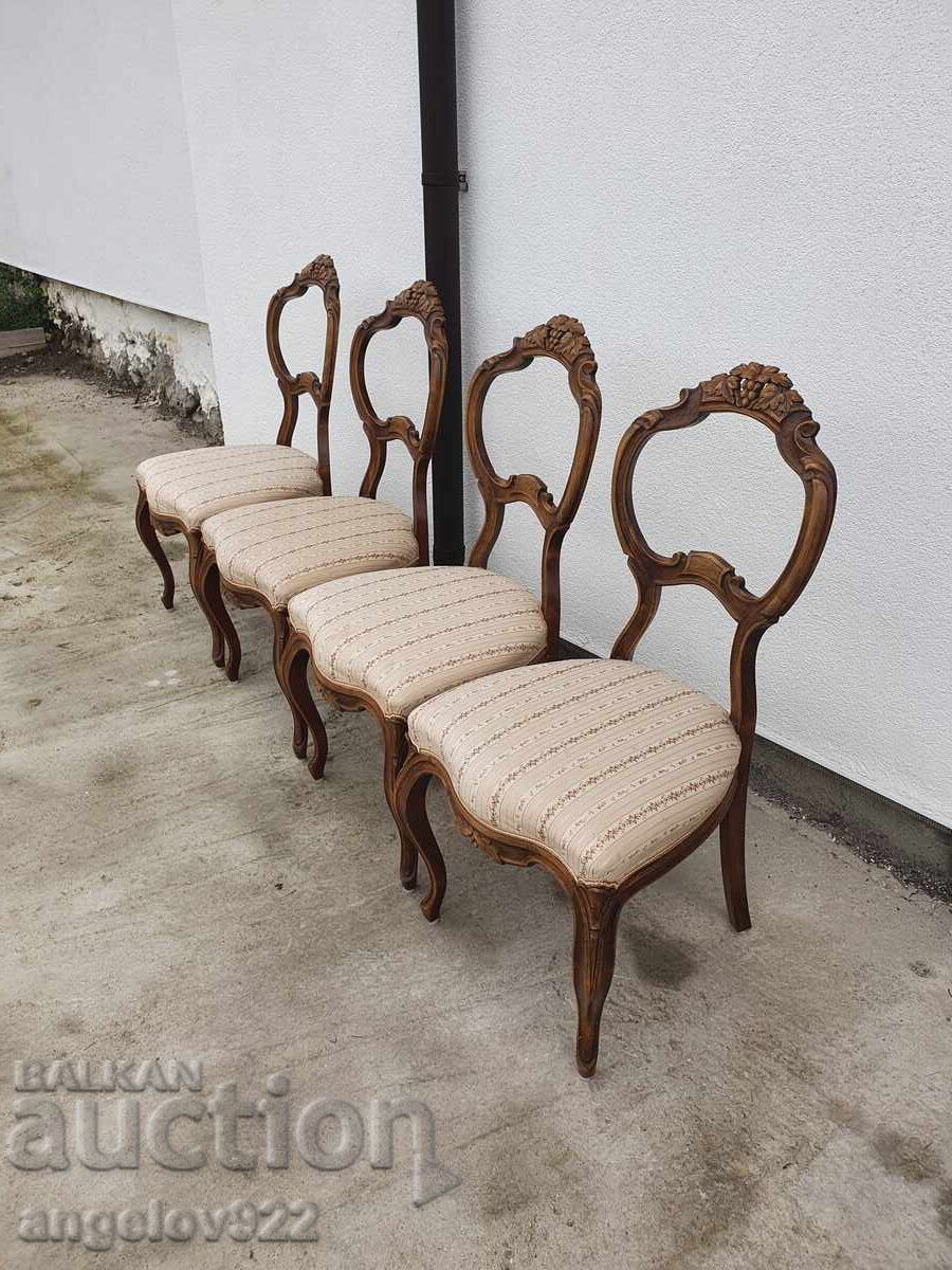 Красиви винтидж столове масив!!! - 6