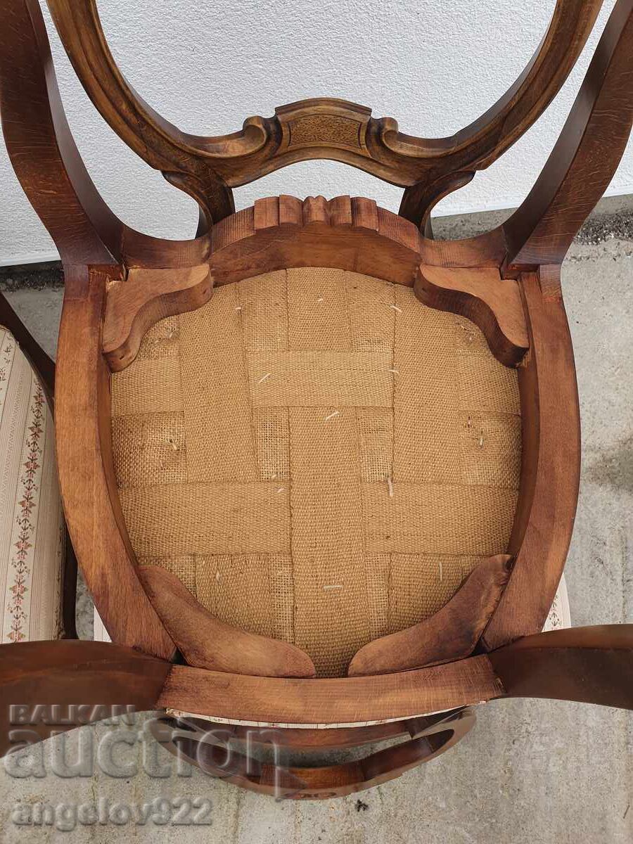 Красиви винтидж столове масив!!! - 7