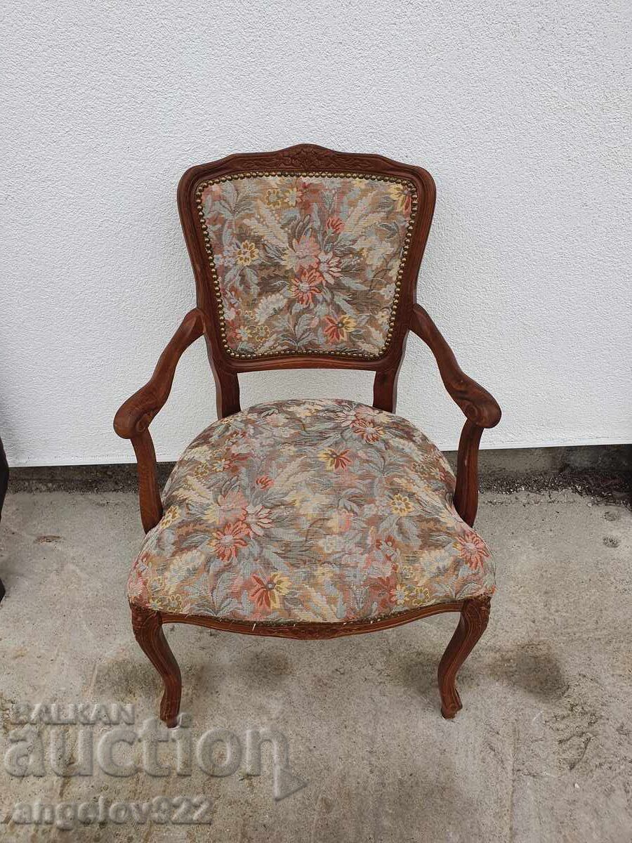 Scaun vintage din lemn masiv, frumos!!! - 6