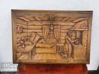 Όμορφη vintage ξύλινη ραφιέρα για μπουκάλια και ποτήρια!!!