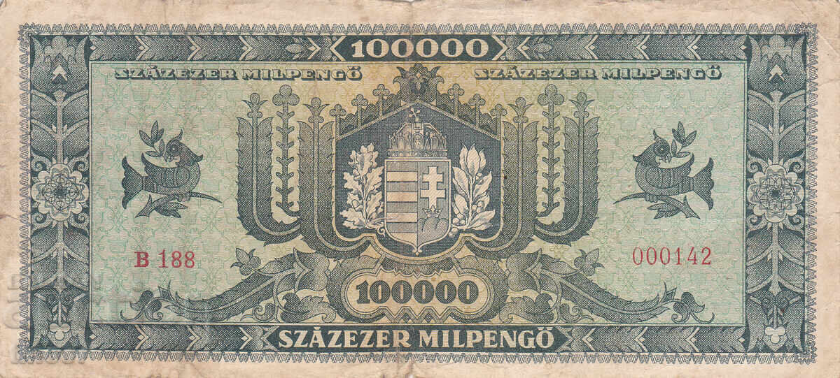 Licitație tino37- UNGARIA - 100000 MILPENGO - 1946 Licitație tino37- UNGARIA - 100000 MILPENGO - 1946
