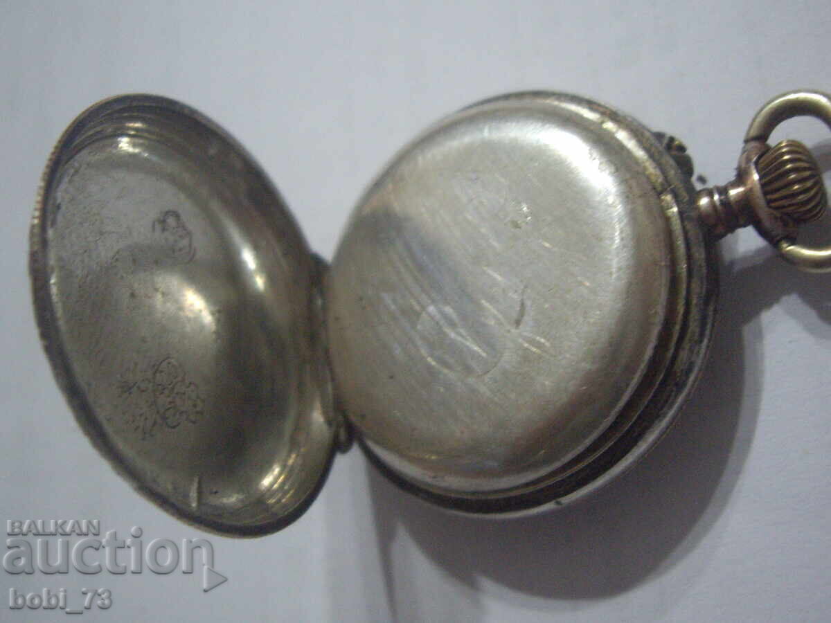 Δημοπρασία Μικρό παλιό ασημένιο ρολόι τσέπης