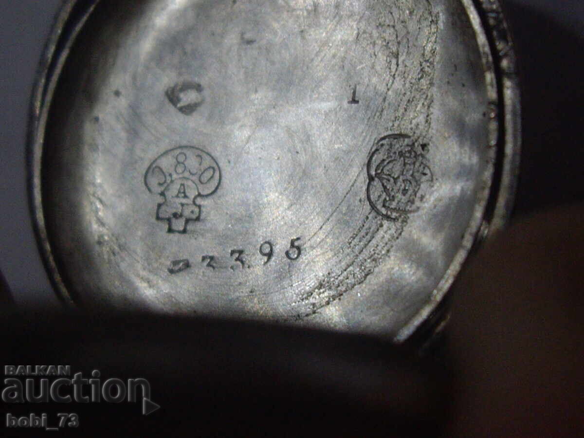 Μικρό παλιό ασημένιο ρολόι τσέπης - 5