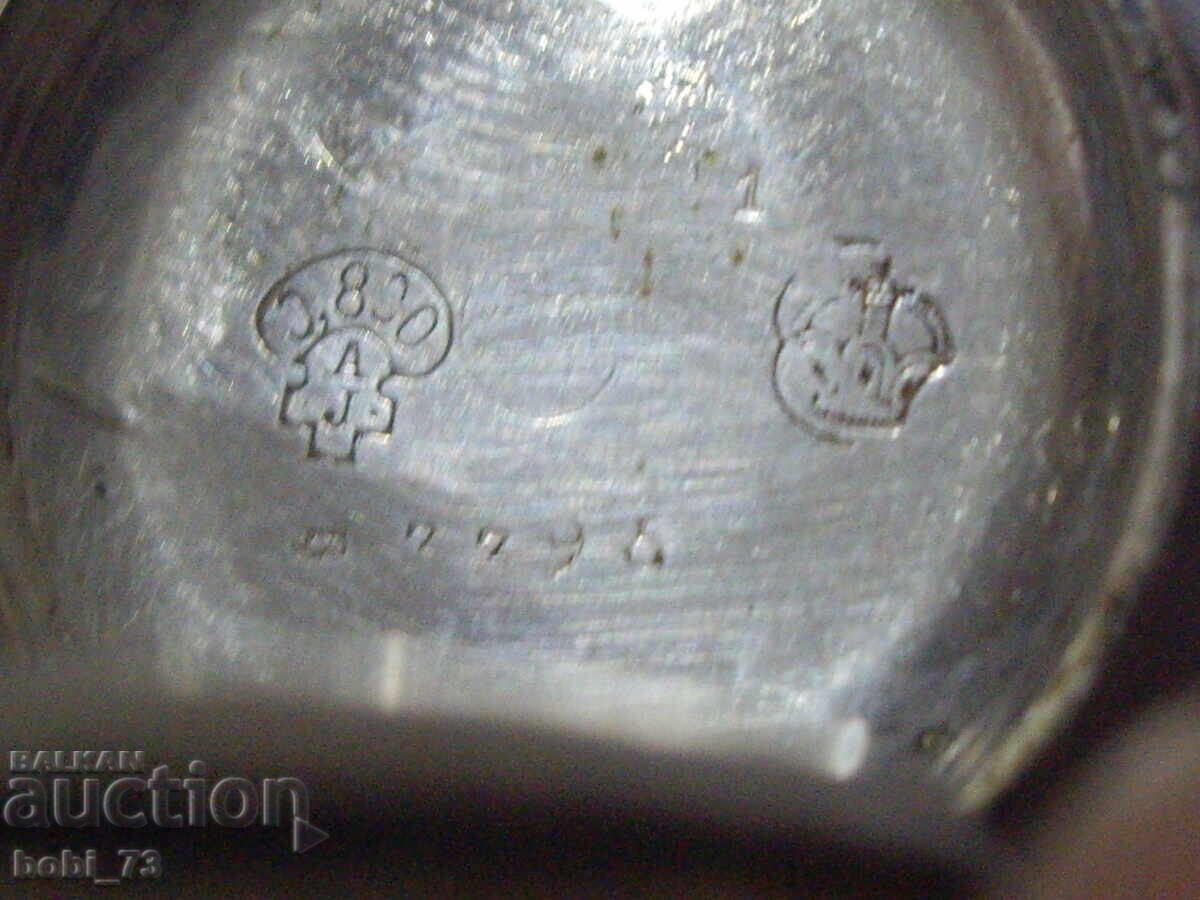 Μικρό παλιό ασημένιο ρολόι τσέπης - 6