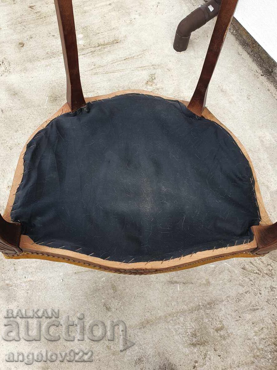 Красив винтидж дървен стол масив!!! - 7 Красив винтидж дървен стол масив!!! - 7