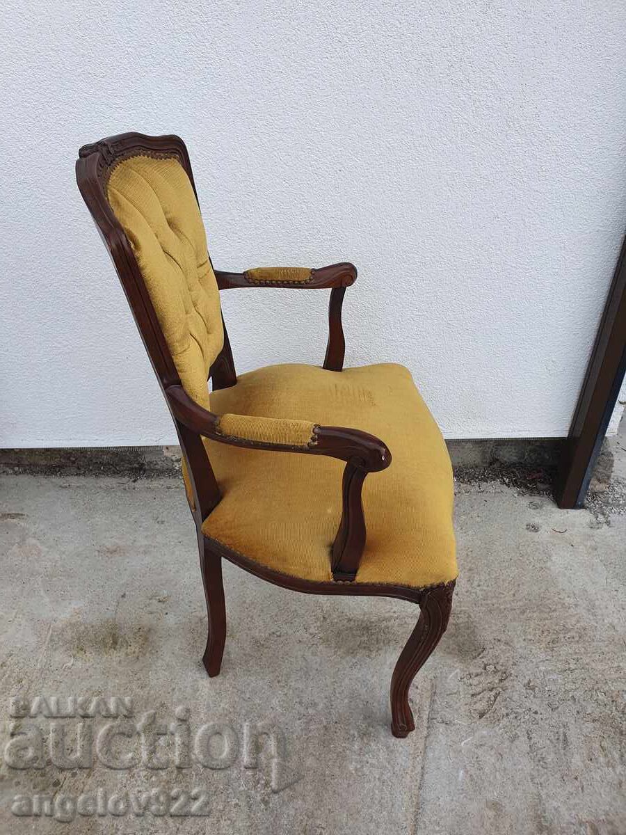 Красив винтидж дървен стол масив!!! - 5 Красив винтидж дървен стол масив!!! - 5