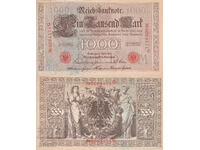 tino37- GERMANY - 1000 MARK /RED SEAL/- 1910- VF+