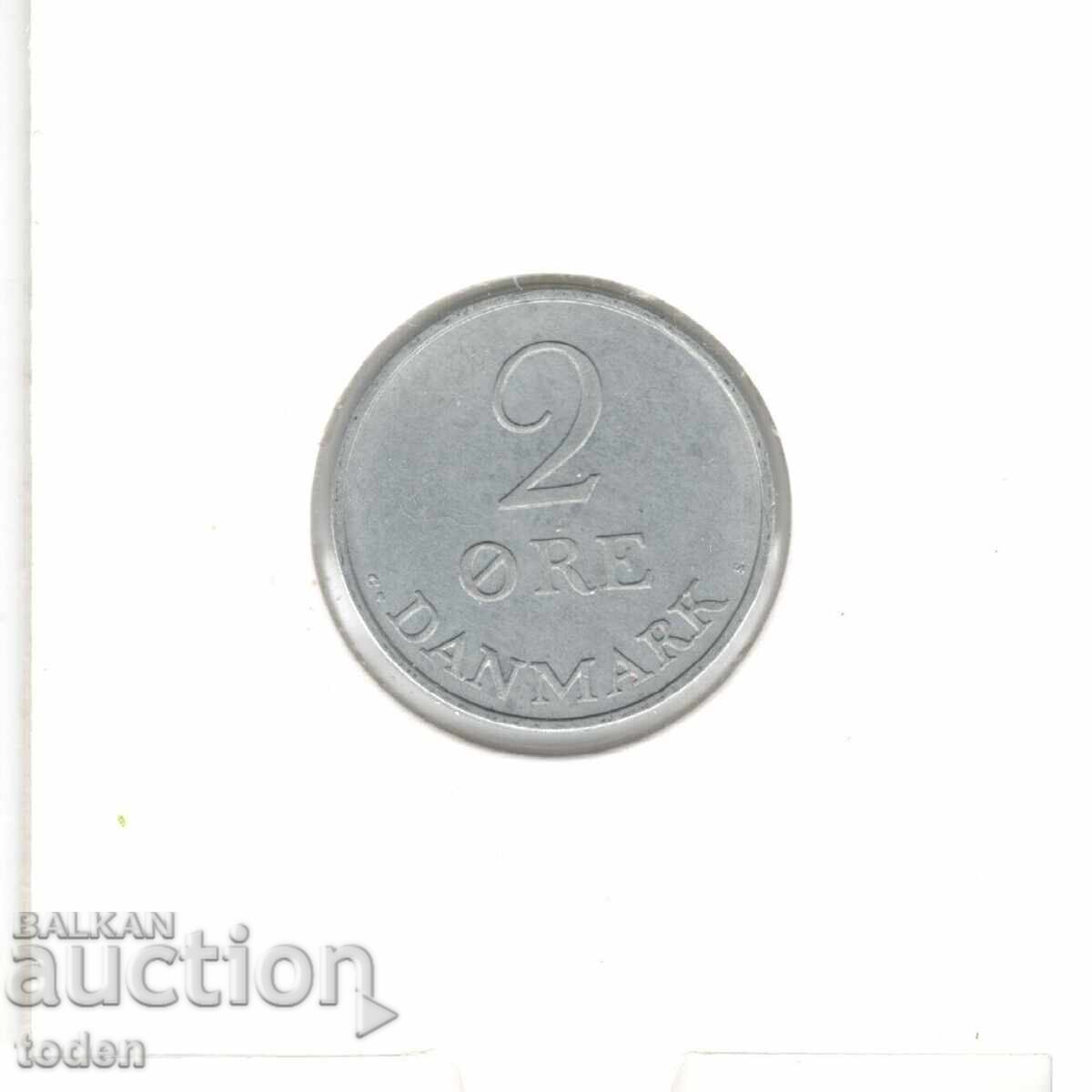 Δημοπρασία Δανία - 2 Øre - 1970 C♥S - KM# 840 - Φρειδερίκος Θ'