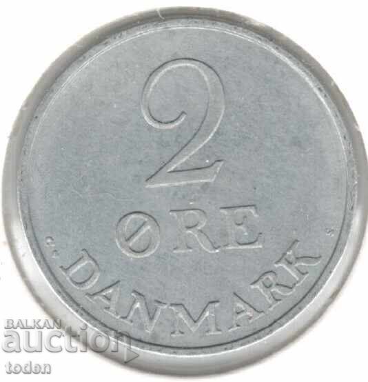 Danemarca - 2 Øre - 1970 C♥S - KM# 840 - Frederic al IX-lea