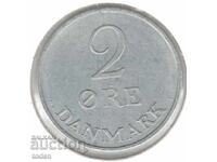 Danemarca - 2 Øre - 1970 C♥S - KM# 840 - Frederic al IX-lea