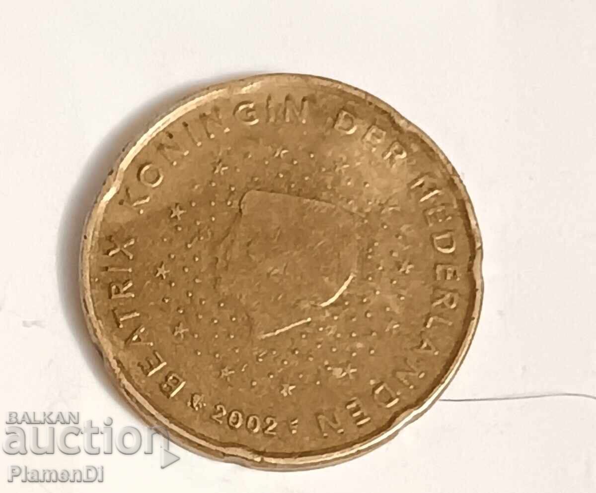 Monedă de 20 de eurocenți din 2002 Olanda cu preț € 12.50 | 24.45 BGN