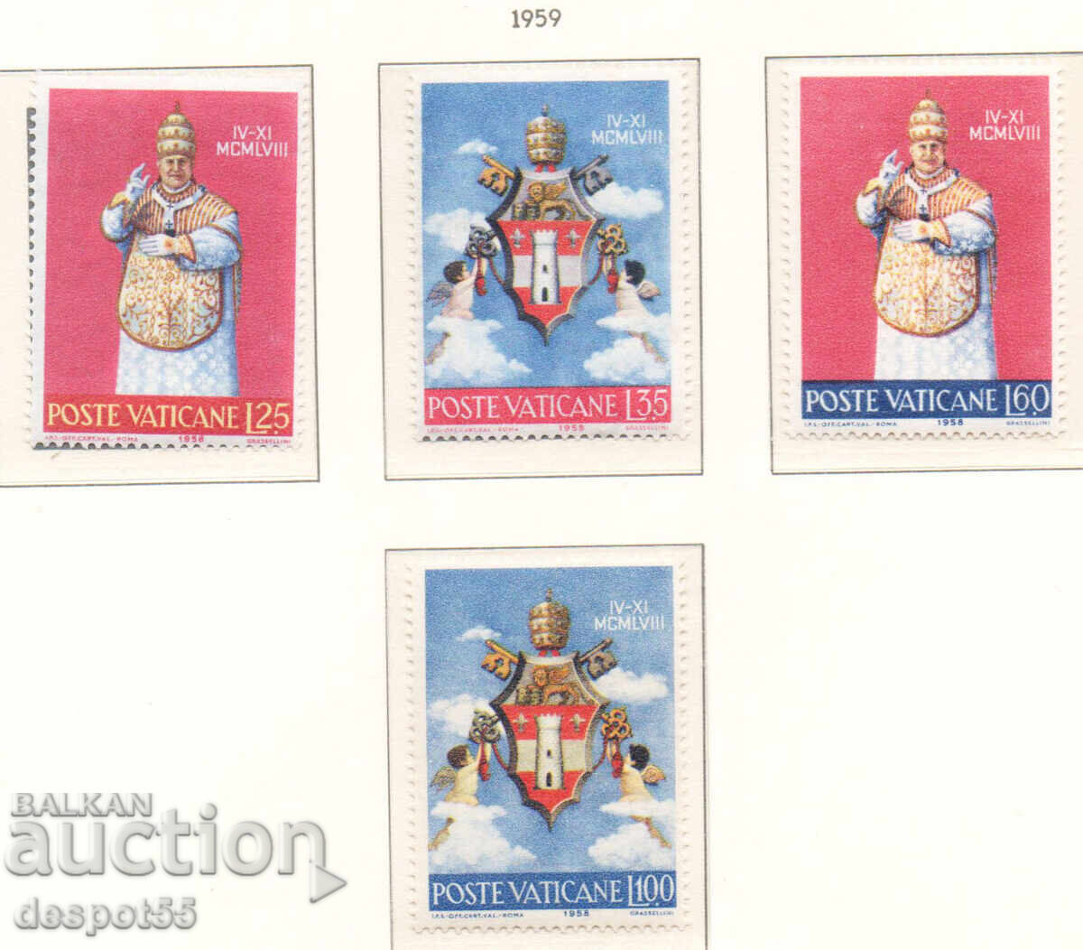 1959. The Vatican. Coronation of Pope John XXIII. 1959. The Vatican. Coronation of Pope John XXIII.