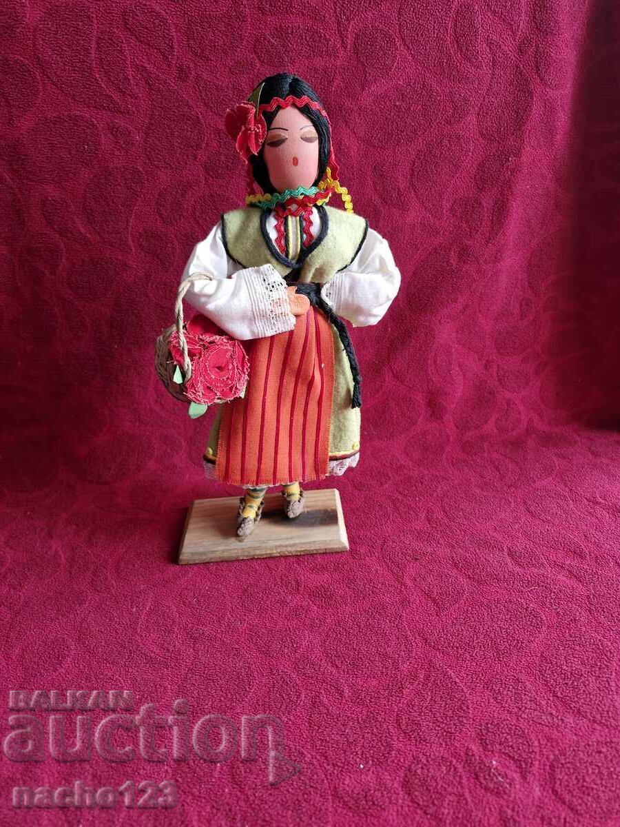 Social artifact doll in Bulgarian national costume