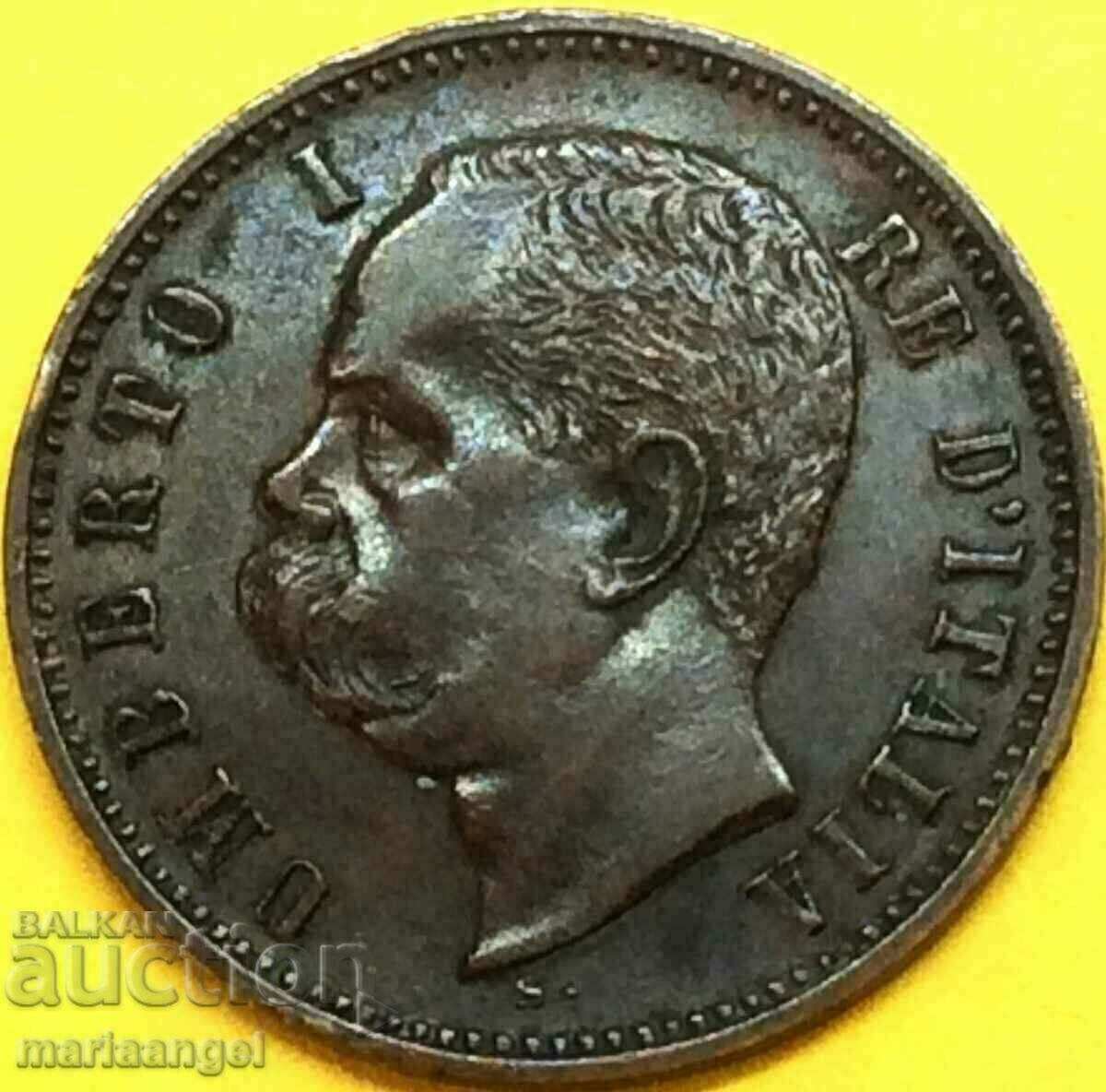 Auction 2 Centesimi 1898 Italy King Umberto I Auction 2 Centesimi 1898 Italy King Umberto I
