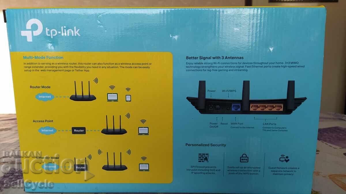 ✅ΝΕΟΣ ΔΡΟΜΟΛΟΓΗΤΗΣ WIRELESS TP-LINK TL-WR940N❗ με τιμή 40.00 BGN | € 20.45