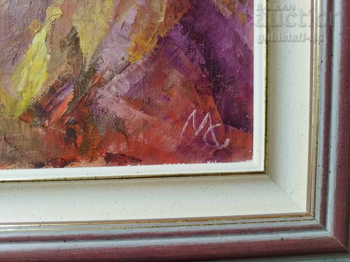 Аукцион Картина "От пазара", худ. Милчо Спасов (1950-2023)