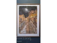 Μεγάλη όμορφη ζωγραφιά θέα από Ματέρα Ιταλία