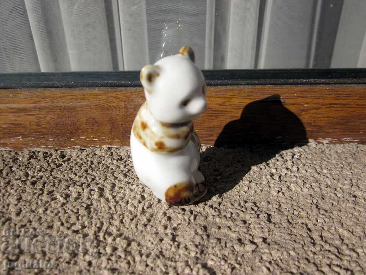 Old Bulgarian porcelain figurine of a panda bear with price 20.00 BGN | € 10.23