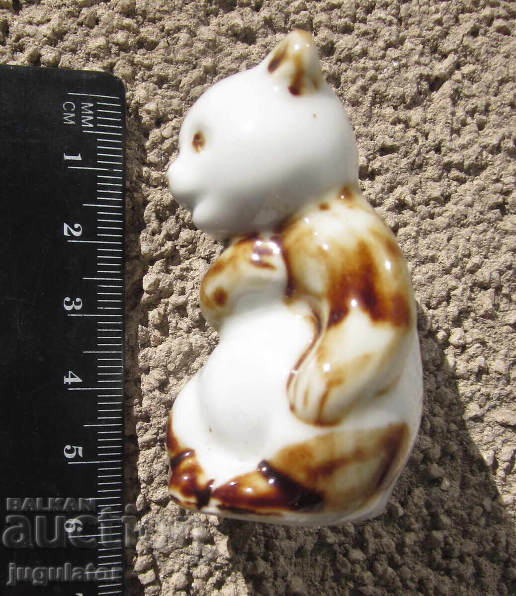 Old Bulgarian porcelain figurine of a panda bear - 5