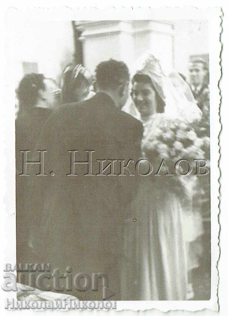 МАЛКА СТАРА СНИМКА ВАРНА ВОЕНЕН ОФИЦЕР СВАТБА Е621