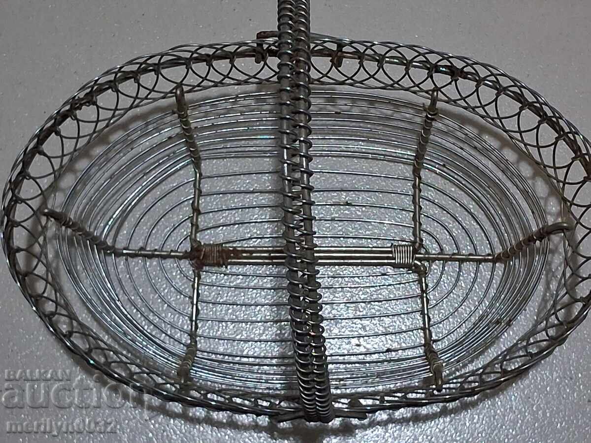 Coșuleț metalic, bomboniere, coș, zaharniță - 5