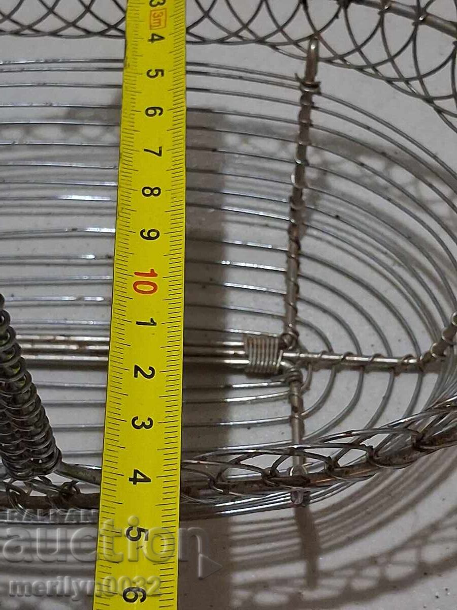 Coșuleț metalic, bomboniere, coș, zaharniță - 7