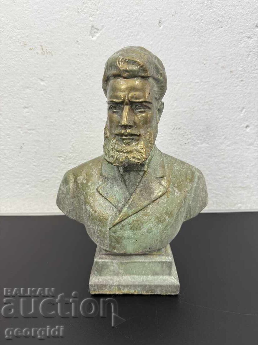 Bronze bust of Hristo Botev. No. 7676 Bronze bust of Hristo Botev. No. 7676