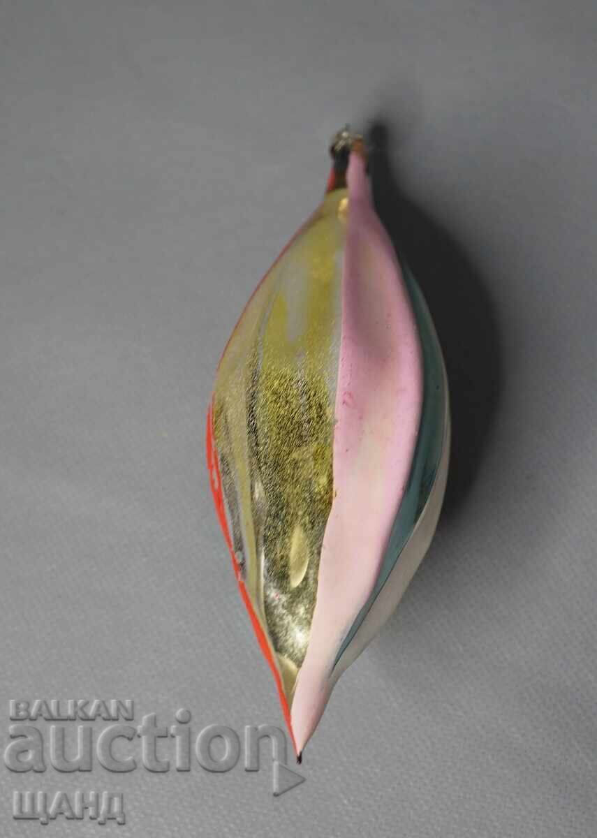 Стара Съклена играчка фигурка за елха