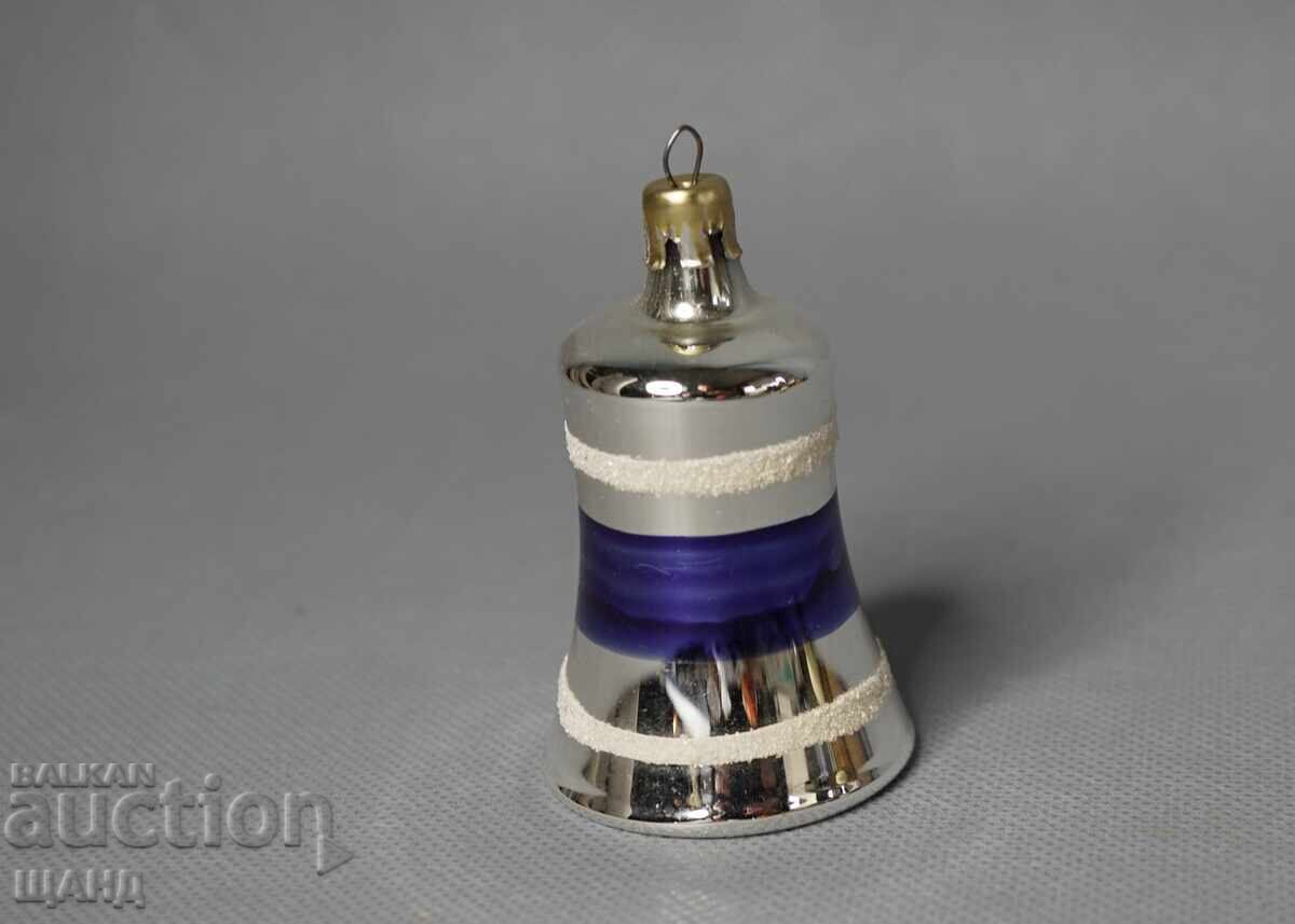 Old clay toy figurine for Christmas tree bell