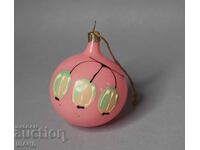 Figurină veche de jucărie din lut pentru mingea de pom de Crăciun