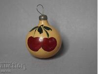 Figurină veche de jucărie din lut pentru mingea de pom de Crăciun