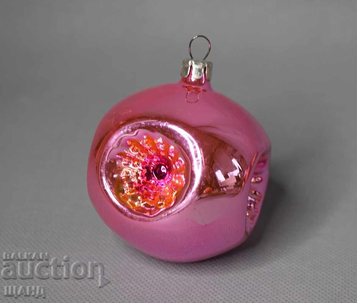 Old clay toy figurine for Christmas tree ball