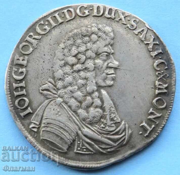 Saxony 2/3 Thaler 1678, Elector Johann Georg II with price 1250.00 BGN | € 639.11