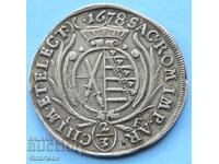 Saxonia 2/3 Taler 1678 Johann Georg II