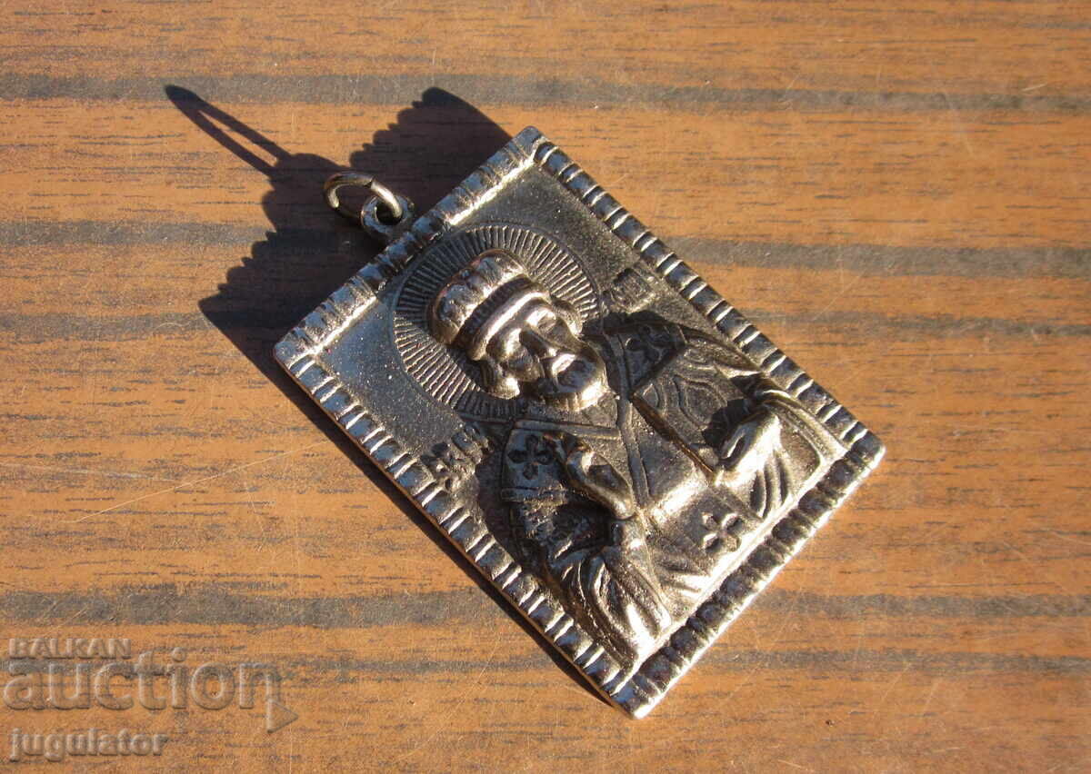Auction  Saint Nicholas the Wonderworker Bulgarian small icon and pendant