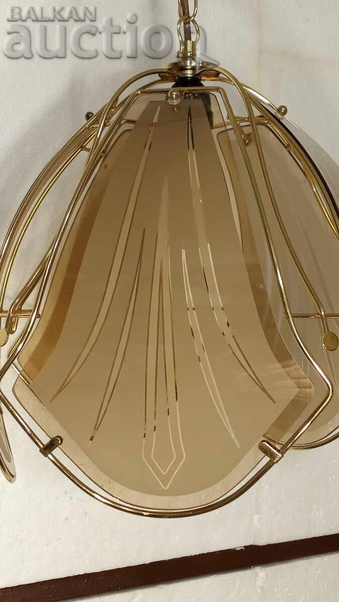 Lampshade (Chandelier) with 5 glasses and New LED bulb E27 - 7