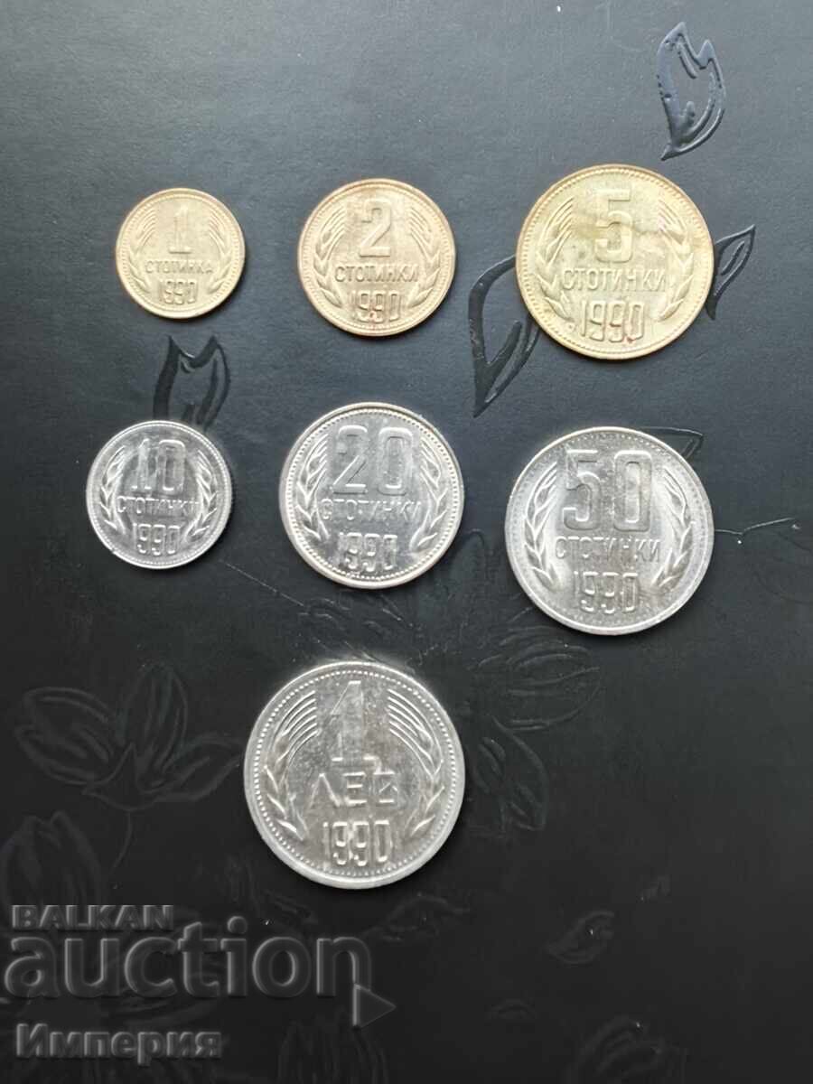 Set 1990, Bulgaria (People's Republic of Bulgaria), UNC