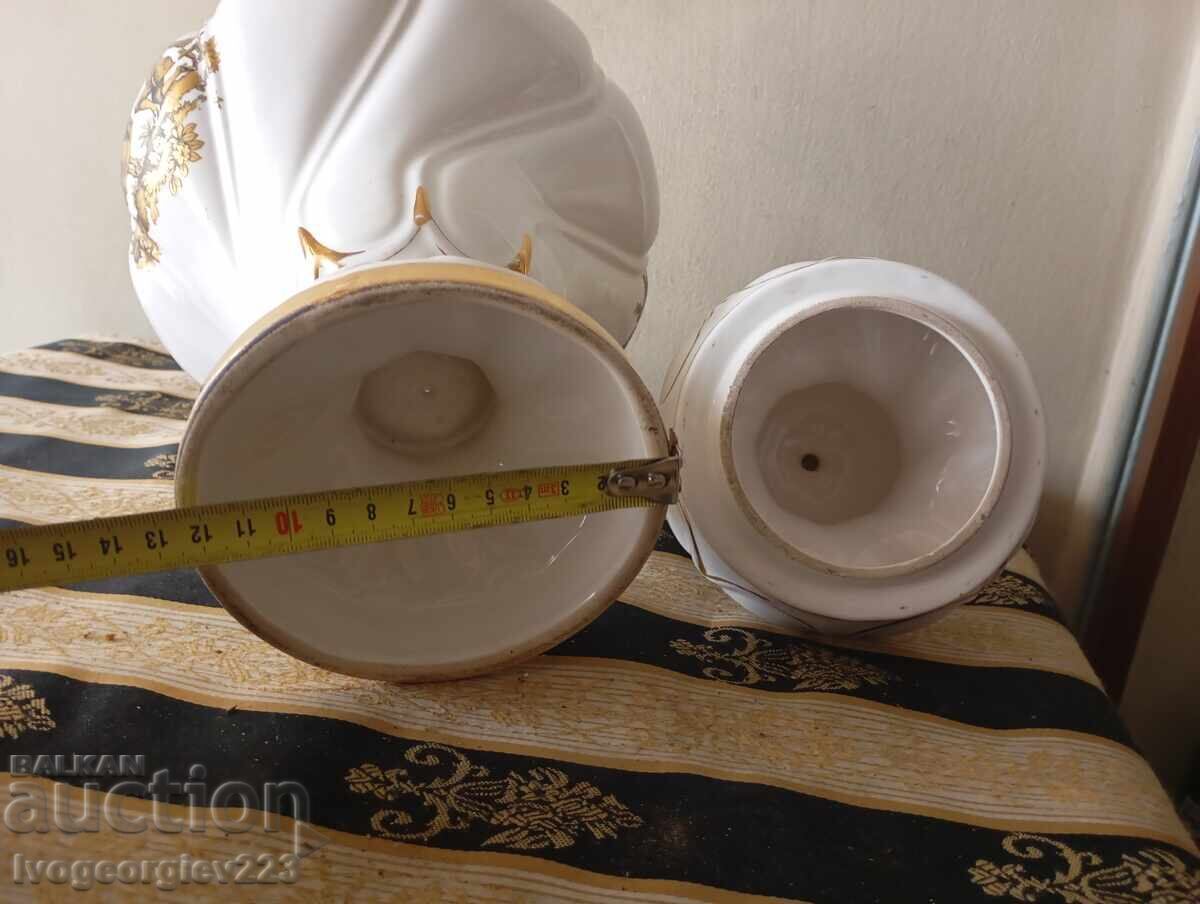 Vintage porcelain bowl with lid - 5