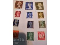 Postage stamps GB - 0.01 st