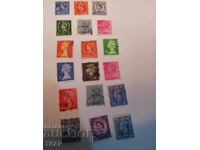 Postage stamps GB - 0.01 st