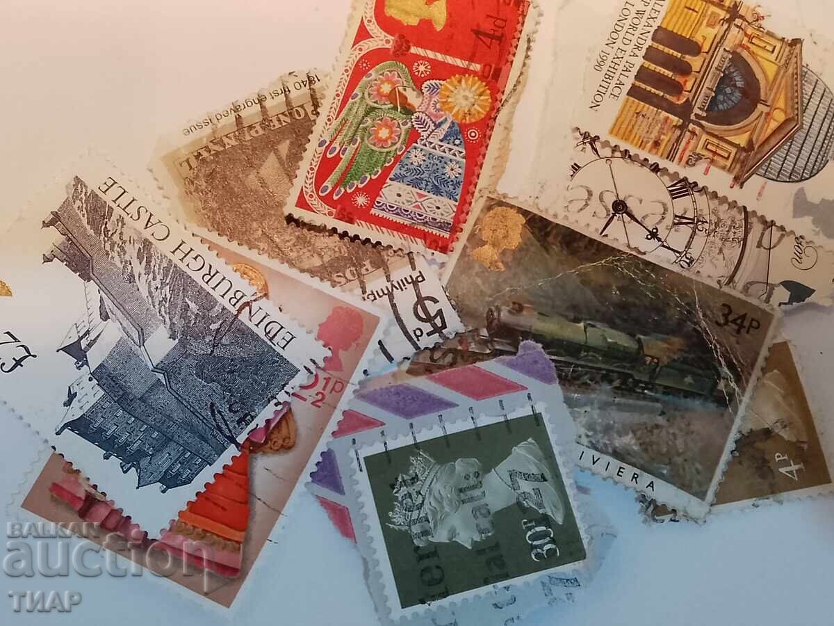 Postage stamps GB - 0.01 st