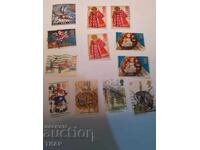 Postage stamps GB - 0.01 st