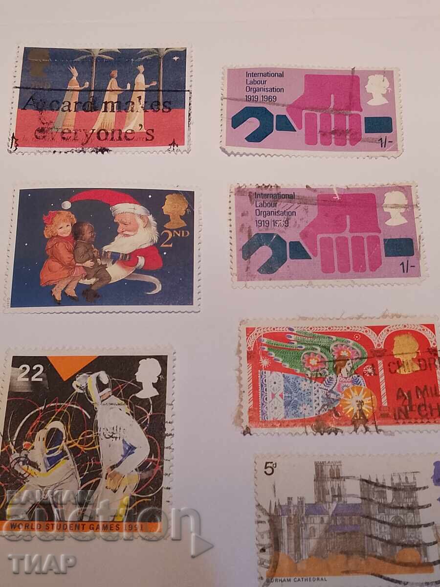 Postage stamps GB - 0.01 st