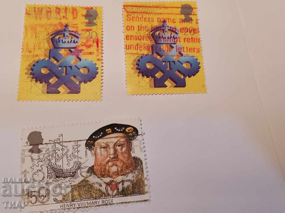 Postage stamps GB - 0.01 st