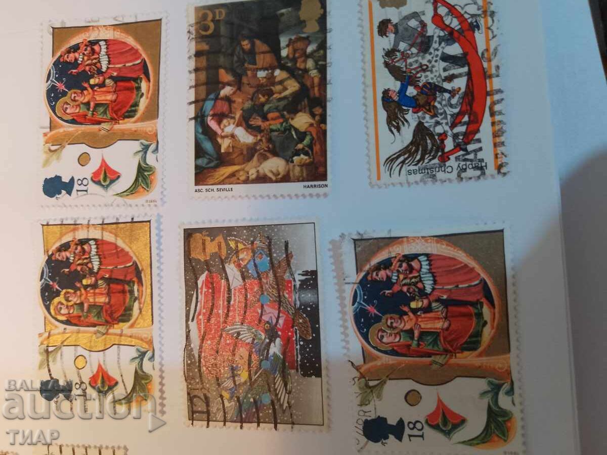 Postage stamps GB - 0.01 st