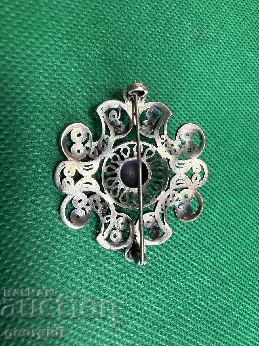 Livrarea Broșă vintage din argint cu filigran. Nr. 7681