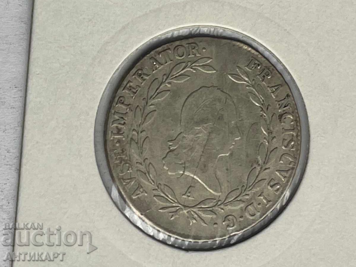 Row of silver coin Austria 20 Kreuzer 1810 with price 39.00 BGN | € 19.94 Row of silver coin Austria 20 Kreuzer 1810 with price 39.00 BGN | € 19.94
